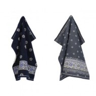 Hand- en Theedoek - Belle Fleur - Donker Blauw